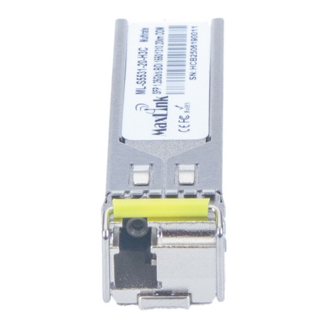 MaxLink 1.25G SFP optický modul HP, WDM(BiDi), SM, Tx 1550/Rx1310nm, 20km, 1xLC konektor, DDM, H3C