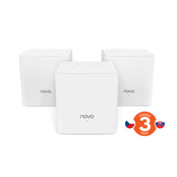 Tenda Nova MW3 (3-pack) WiFi AC1200 Mesh systém Dual Band, 2x LAN WAN, MU-MIMO, SMART aplikácie