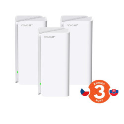 Tenda Nova MX21 Pro (3-pack) WiFi6E AXE5700 Mesh Gigabit systém, 9x GLAN GWAN, WPA3, VPN, CZ app