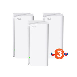Tenda Nova MX15 Pro (3-pack) WiFi 6 AX5400 Mesh Gigabit systém, 9x GLAN GWAN, WPA3, VPN, CZ app