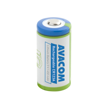 Nabíjacia fotobatéria Avacom CR123A 3V 450mAh 1.4Wh
