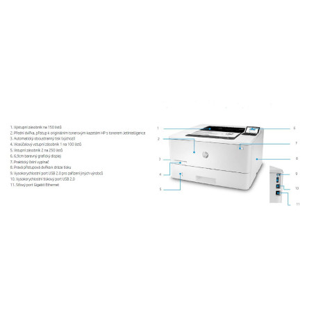 HP LaserJet Enterprise/M406dn/Tlač/Laser/A4/LAN/USB