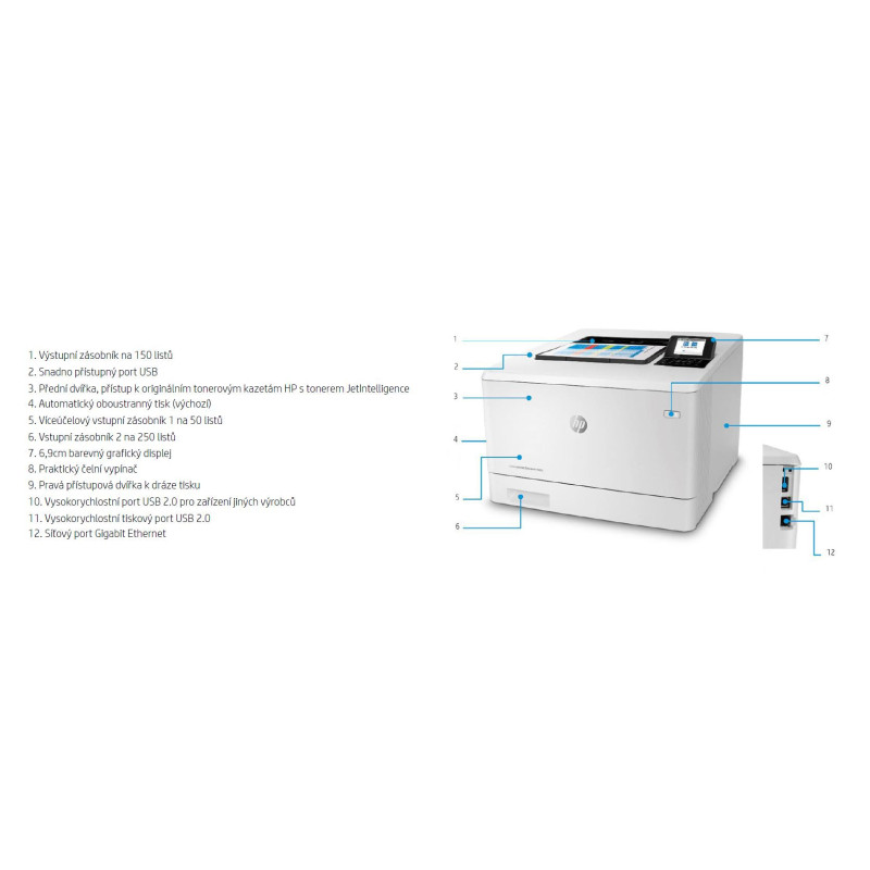 HP Color LaserJet Enterprise/M455dn/Tlač/Laser/A4/LAN/USB