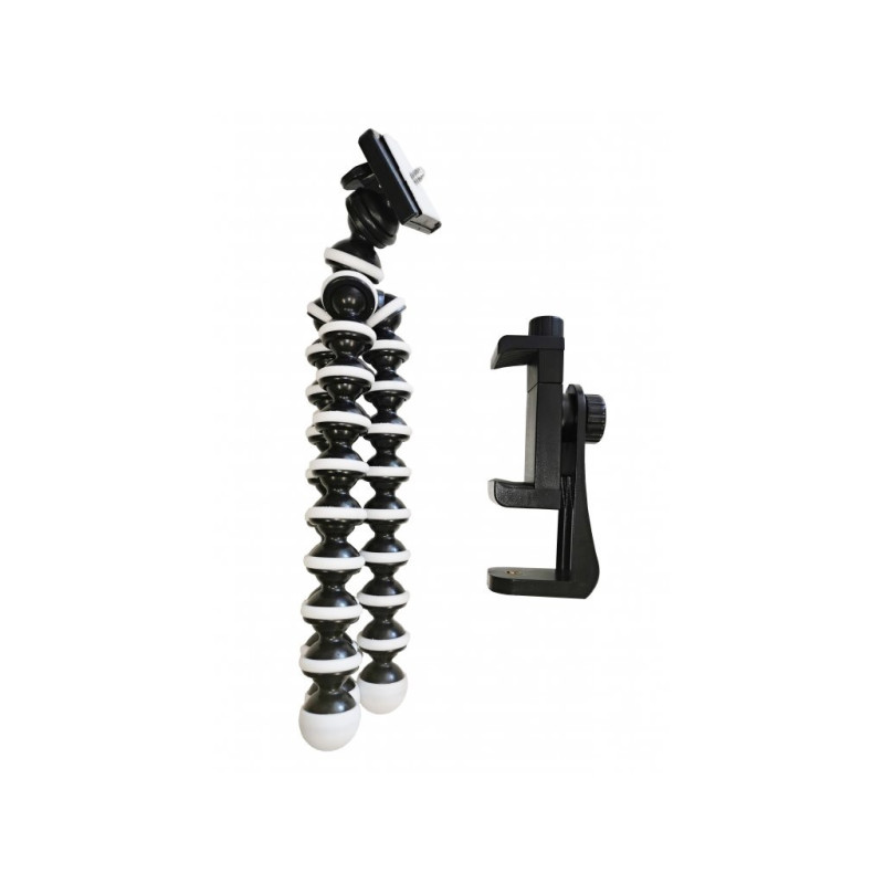 Cestovný statív VIKING Tripod 4D/dĺžka 25,5cm/pružná, odolná guma/max. záťaž 2kg/upínacia skrutka 1/4"