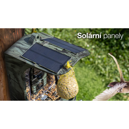EVOLVEO StrongVision BirdFeeder - Chytré krmítko pre vtáky s kamerou a solárnym panelom