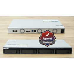 QNAP TS-435XeU-4G (2,2GHz, 4GB RAM, 4x SATA, 2x M.2 NVMe, 2x 2,5GbE, 2x 10GbE SFP+, malá hĺbka)