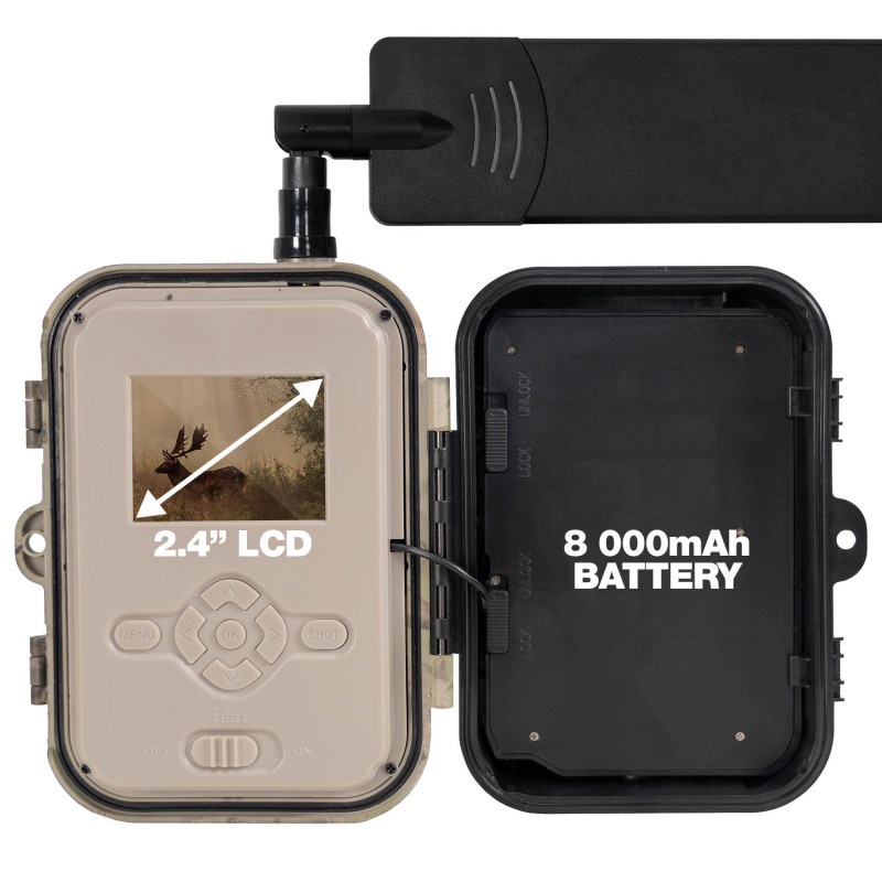 EVOLVEO StrongVision Dual PRO 4G, fotopasca s odosielaním na Cloud a Email, 16 GB