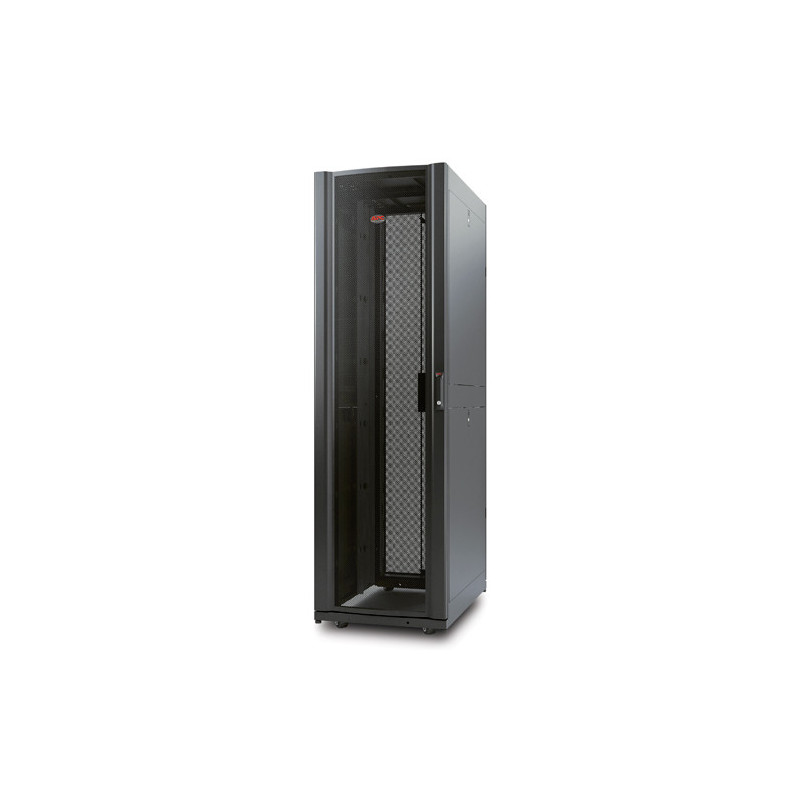 NetShelter AV 42U 600mm Wide x 825 Deep Enclosure with Sides and 10-32 Threaded Rails Black