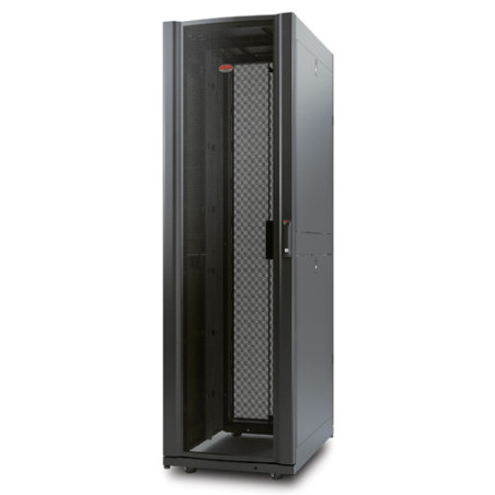NetShelter AV 42U 600mm Wide x 825 Deep Enclosure with Sides and 10-32 Threaded Rails Black