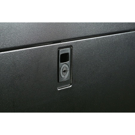 NetShelter AV 42U 600mm Wide x 825 Deep Enclosure with Sides and 10-32 Threaded Rails Black