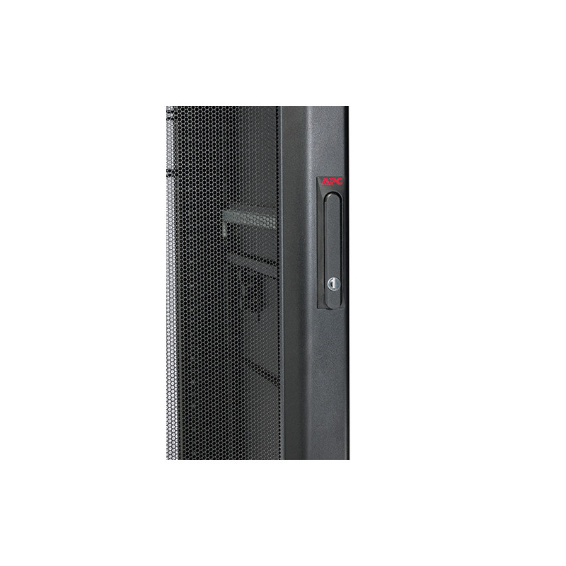 NetShelter AV 42U 600mm Wide x 825 Deep Enclosure with Sides and 10-32 Threaded Rails Black