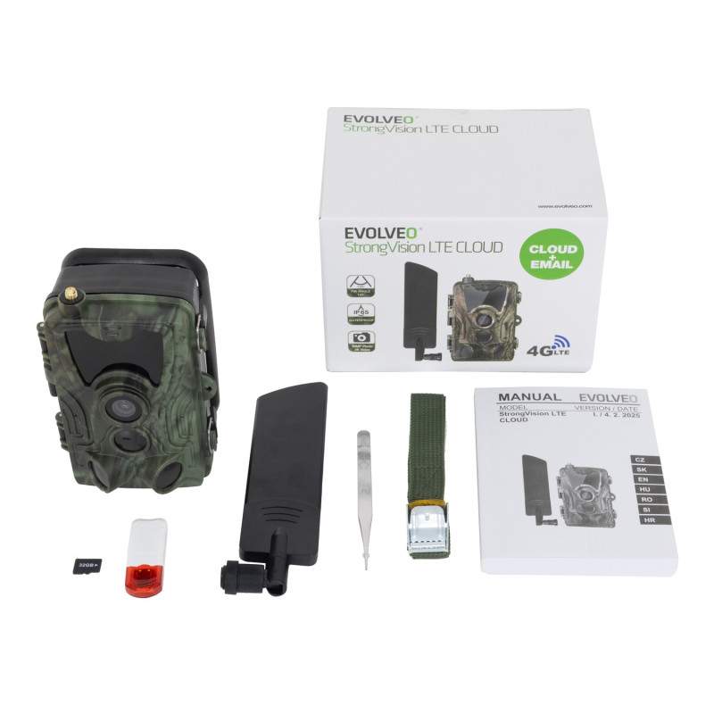 EVOLVEO StrongVision LTE CLOUD,Fotopast s 4G, CLOUD/EMAIL, 32GB