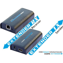 PremiumCord HDMI extender na 120m cez LAN, over IP