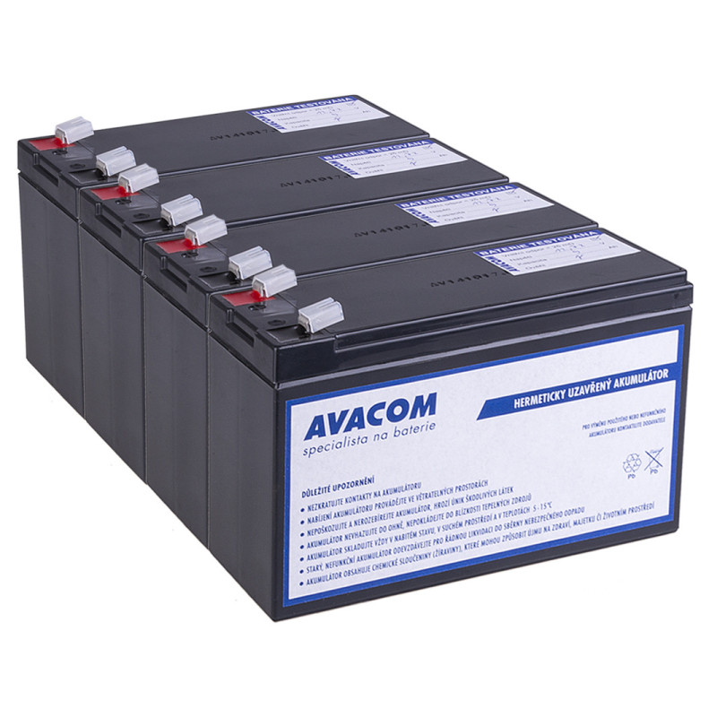 Batériový kit AVACOM AVA-RBC116-KIT náhrada pre renováciu RBC116 - batéria pre UPS (4ks batérií)