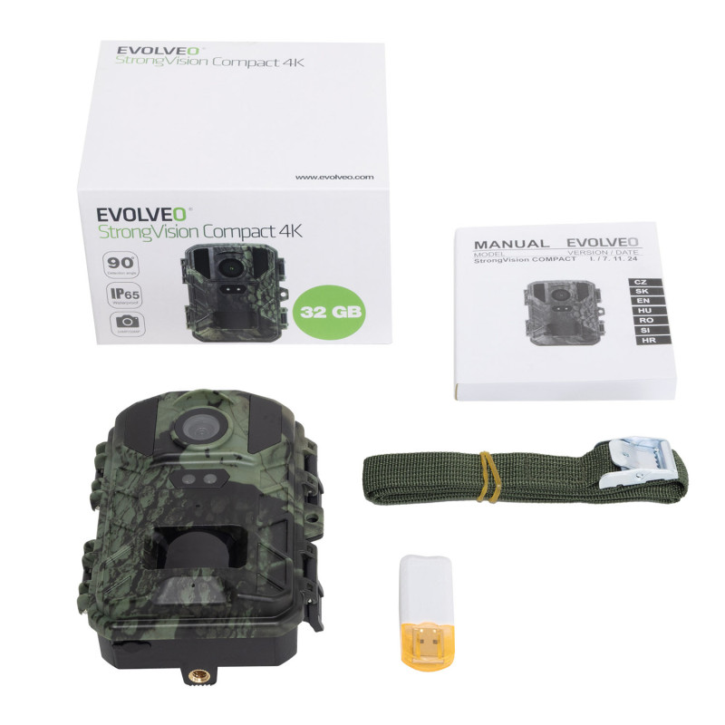 EVOLVEO StrongVision Compact 4K, fotopasca/časozberná kamera 32GB