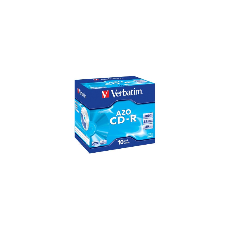 VERBATIM CD-R(10-Pack)Jewel/Crystal/52x/700MB