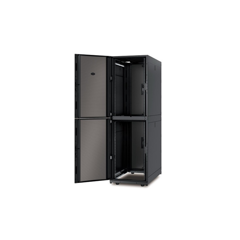 NetShelter SX Colocation 2 x 20U 600mm Widex1070mm Deep Encl w.Sides Black
