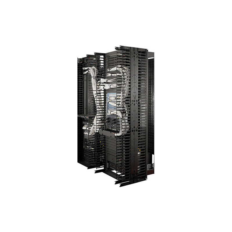 Valueline, Vertical Cable Manager pre 2 & 4 Post Racks, 84"H X 6"W, Double-Sided with Doors