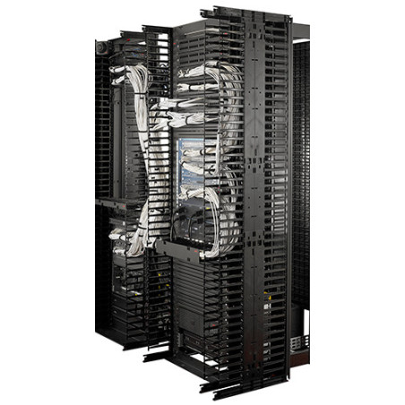 Valueline, Vertical Cable Manager pre 2 & 4 Post Racks, 84"H X 6"W, Double-Sided with Doors