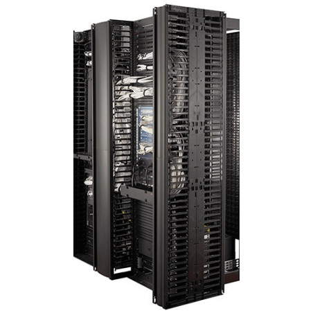 Valueline, Vertical Cable Manager pre 2 & 4 Post Racks, 84"H X 6"W, Double-Sided with Doors