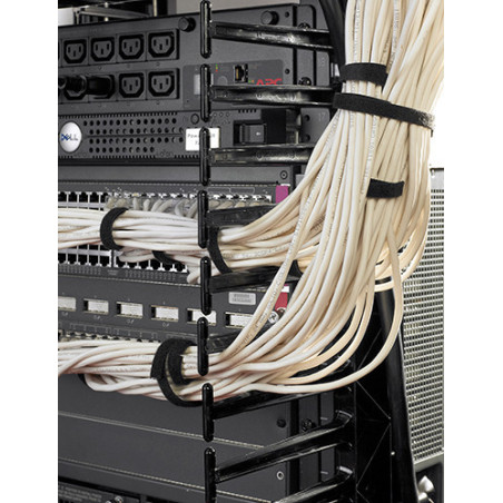 Valueline, Vertical Cable Manager pre 2 & 4 Post Racks, 84"H X 6"W, Double-Sided with Doors