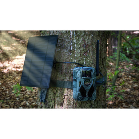 EVOLVEO StrongVision Solar 4G, fotopasca so 4G, Aplikáciou a solárnym panelom