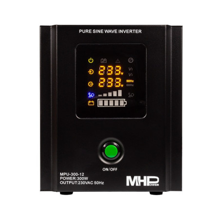 Záložný zdroj MHPower MPU300-12, UPS, 300W, čistá sinus