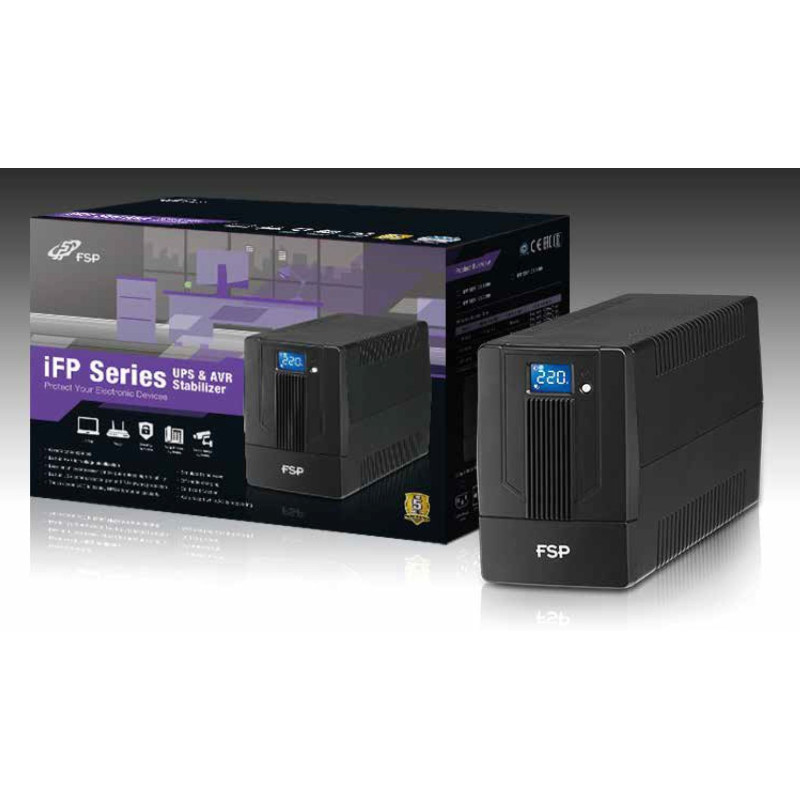 FSP UPS iFP 1000, 1000 VA / 600 W, LCD, line interactive
