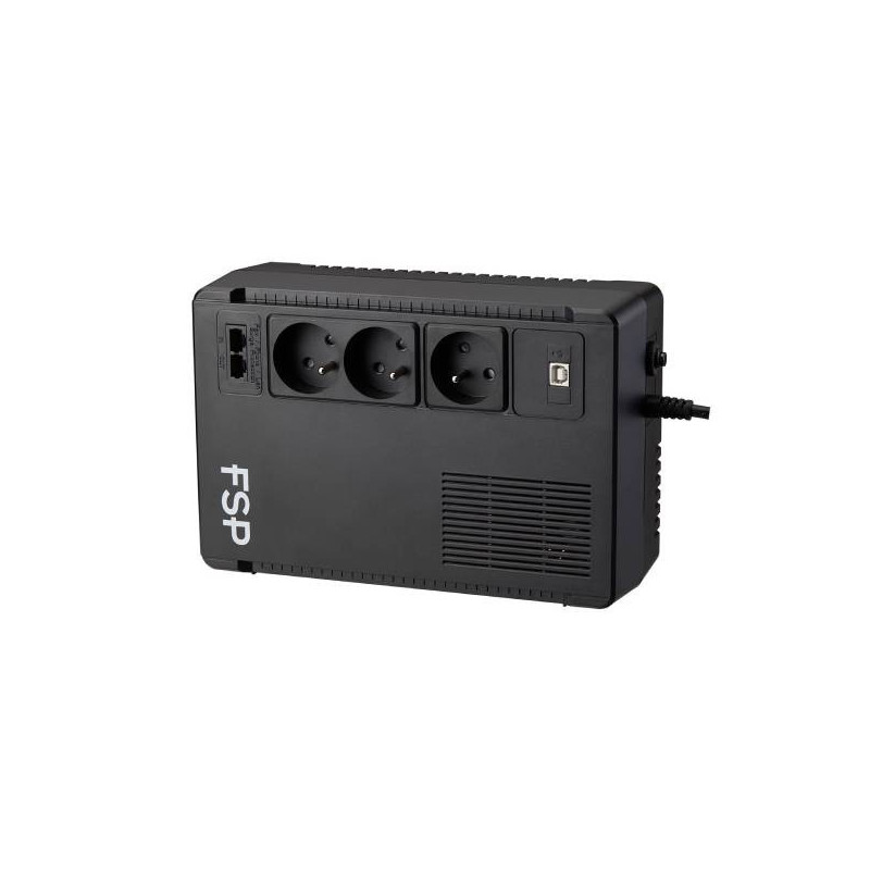 FSP UPS ECO 800 FR, 800 VA / 480 W, USB, RJ45, line interactive