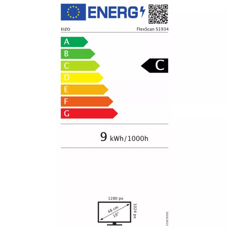 19" LED EIZO S1934H-1280x1024, IPS, DP, pív, rep, grey