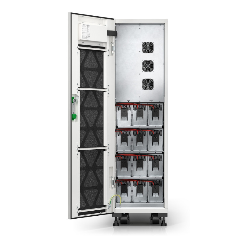 Easy UPS 3S 10 kVA 400V 3:3 UPS, 2 vnútorné 7Ah modulárne batérie strings, expandable to 3