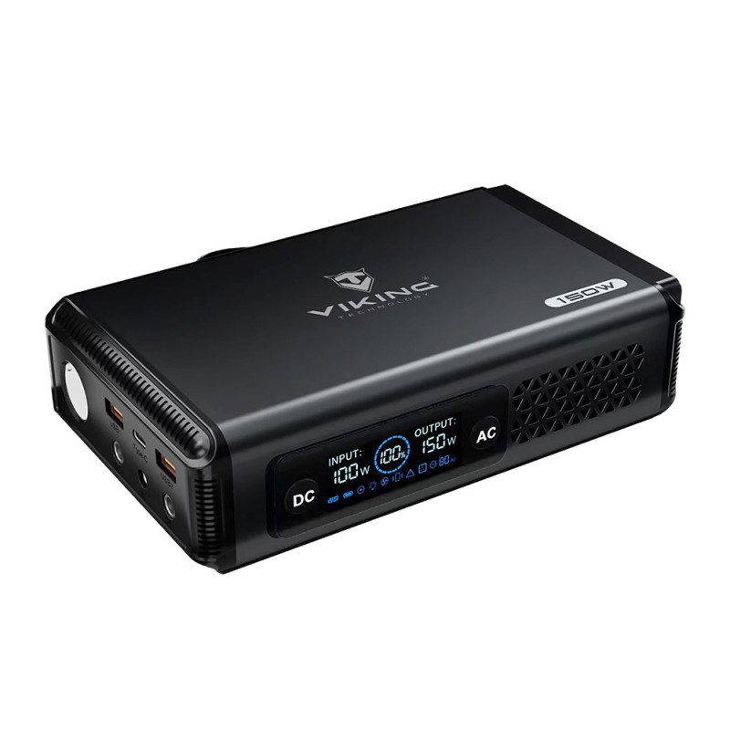 Batériový generátor Viking VALI150/batéria 148Wh/Output:1xAC,2xUSB-A,2xDC5521/ LED svietidlo