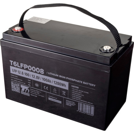 Batéria T6 Power LiFePO4, 12.8V, 100Ah, 1280Wh, Bluetooth, T16