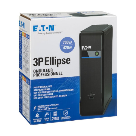 Eaton UPS 1/1fáza, 700VA - 3P Ellipse 700 USB FR