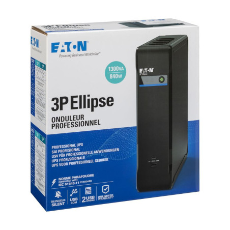 Eaton UPS 1/1 fáza, 1,3 kVA- 3P Ellipse 1300 USB DIN
