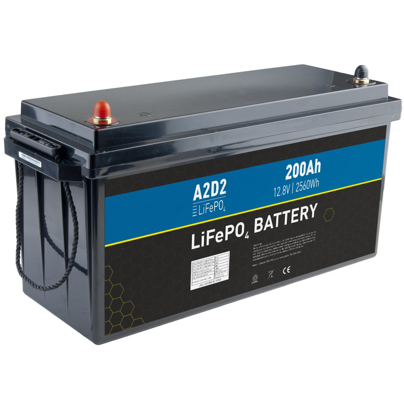 A2D2 batéria LiFePO4 12,8V 200Ah M8 (REPT cells)