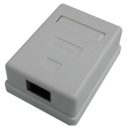 DATACOM Jednozásuvka nad omietku-1xRJ45, Cat5e UTP