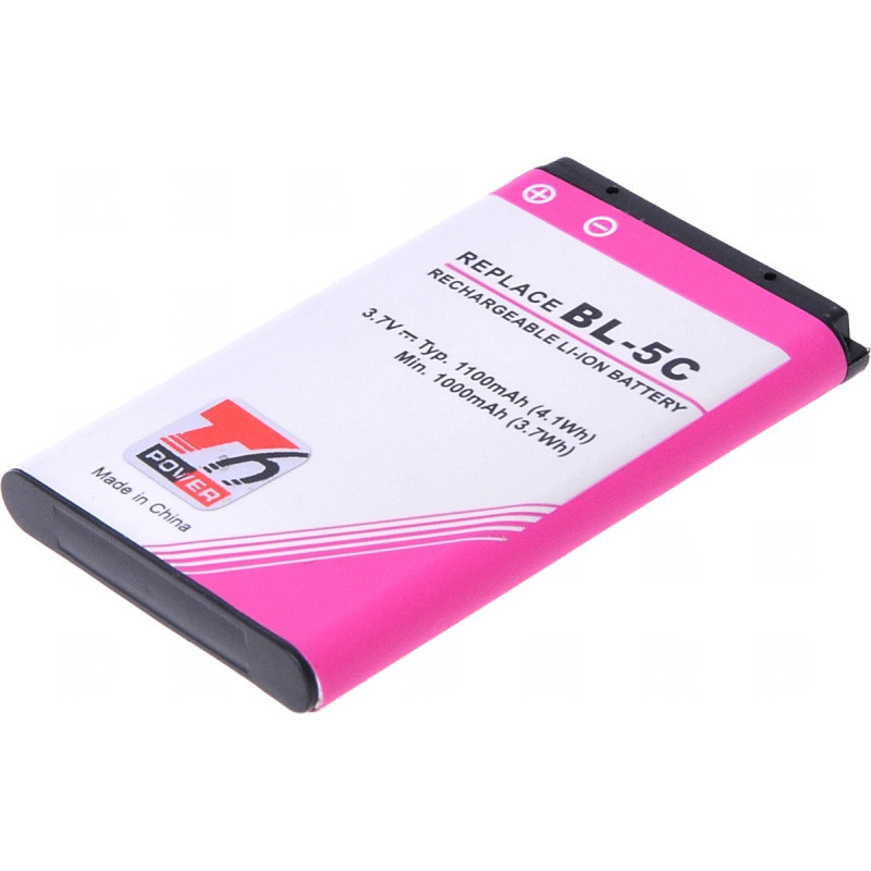 Batéria T6 power Nokia 6300, 6600, 5100, 1100, 3650, 6230, C1-01, C2-01, 1100mAh, 4,1Wh, Li-ion