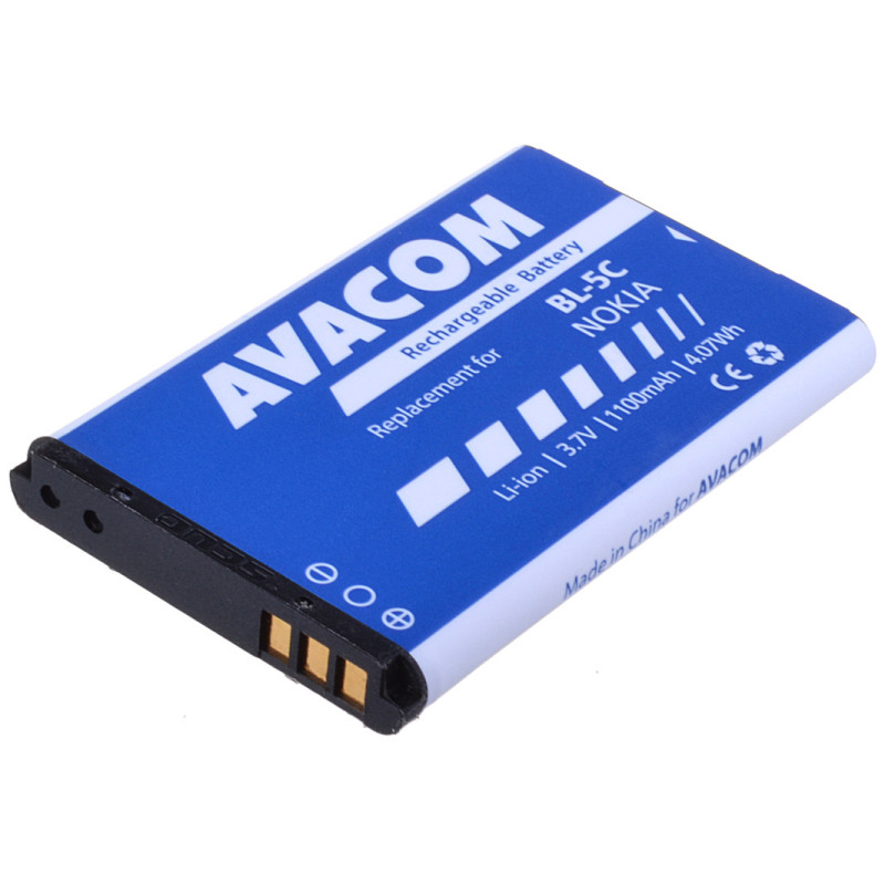 Batéria AVACOM GSNO-BL5C-S1100A do mobilu Nokia 6230, N70, Li-Ion 3,7 V 1100mAh (náhrada BL-5C)