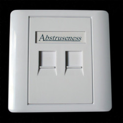 WALL plate SA s rámčekom pre 2keystone (80 x 80)