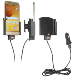 Brodit držiak do auta nastaviteľný s USB-C a nabíjaním z cig. zapaľovače/USB š.62-77 mm, hr. 6-10