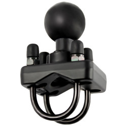 RAM Mounts dvojitý úchyt na riadidlá motorky alebo tyč O 19,05-31,75 mm, s 1,5" čapom, RAM-235U