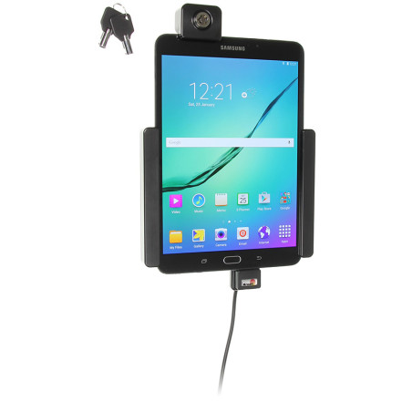 Brodit držiak do auta na Samsung Galaxy Tab S2 8.0 bez púzdra, so skrytým nabíjaním, zámok