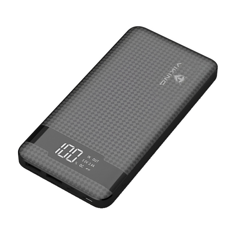 VIKING POWER BANK PN-961PD QC3.0 10000mAh, QUICK CHARGE 3.0, Čierna