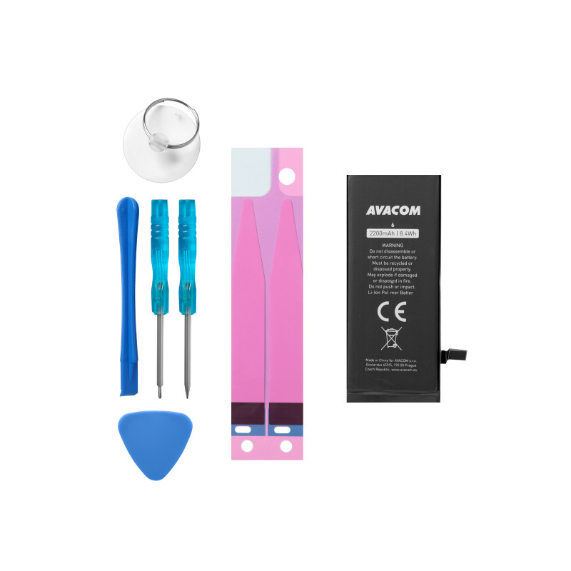 AVACOM batéria pre Apple iPhone 6 - vysokokapacitný, Li-Ion 3,82 V 2200mAh (náhrada 616-0808)
