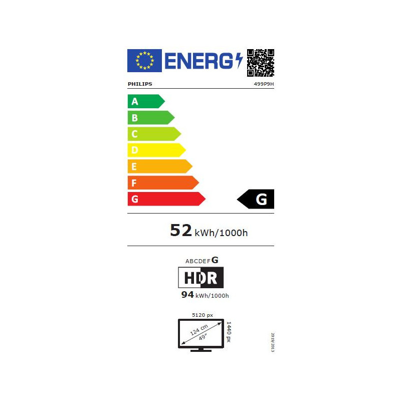 Philips/499P9H/00/48,8"/VA/5120x1440/60Hz/5ms/Black/3R