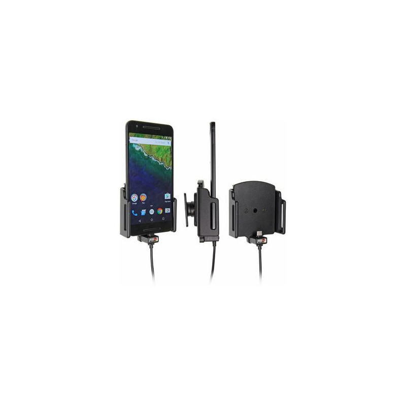 Brodit držiak do auta nastaviteľný s USB-C a nabíjaním z cig. zapaľovače/USB š.75-89 mm, hr. 6-10