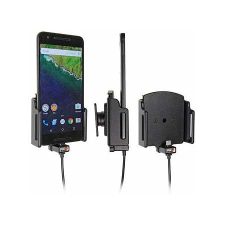 Brodit držiak do auta nastaviteľný s USB-C a nabíjaním z cig. zapaľovače/USB š.75-89 mm, hr. 6-10