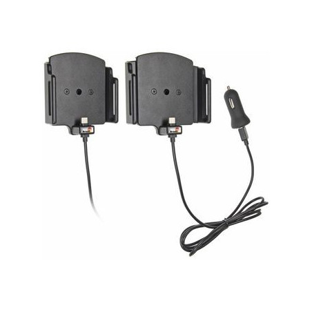 Brodit držiak do auta nastaviteľný s USB-C a nabíjaním z cig. zapaľovače/USB š.75-89 mm, hr. 6-10