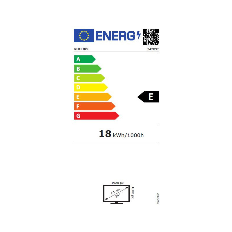 24" LED Philips 242B9T - FHD, IPS, HDMI, USB, touch